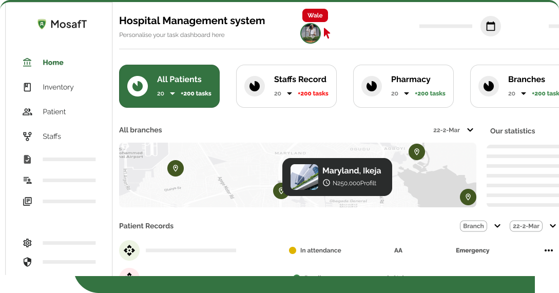 Hospital Management System Dashboard